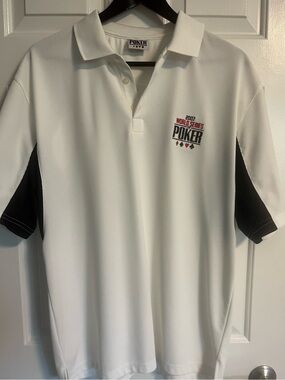World Series 2007 White Polo Shirt Size L